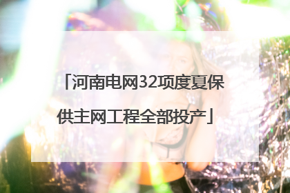 河南电网32项度夏保供主网工程全部投产